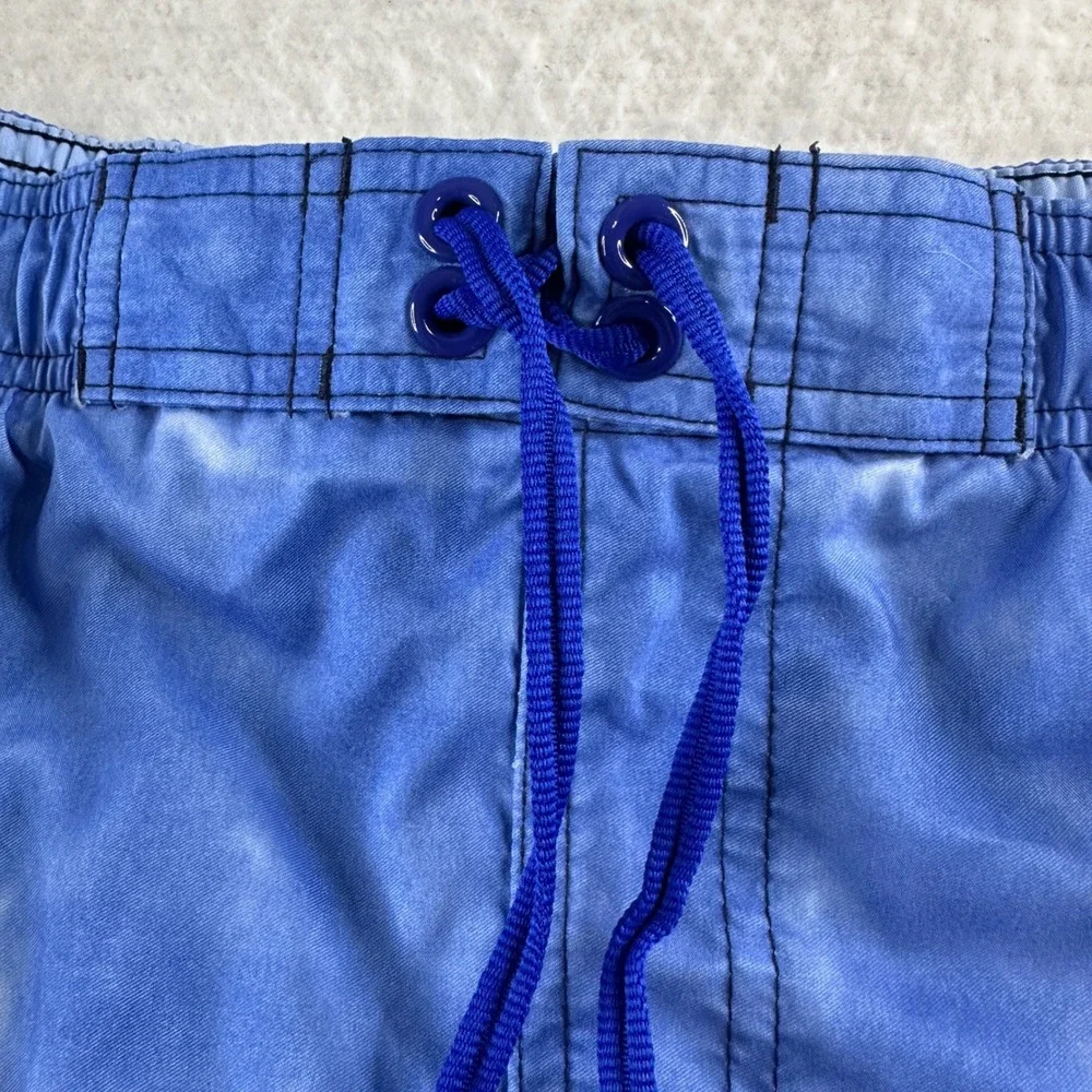 Nike Swim Trunks Mens L Blue Graphic Recycled Polyester  Board Shorts Beach Pool